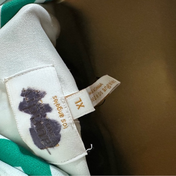 Laundry By Shelli Segal Green and White Geometric Dress XL 14-16 - Picture 6 of 9